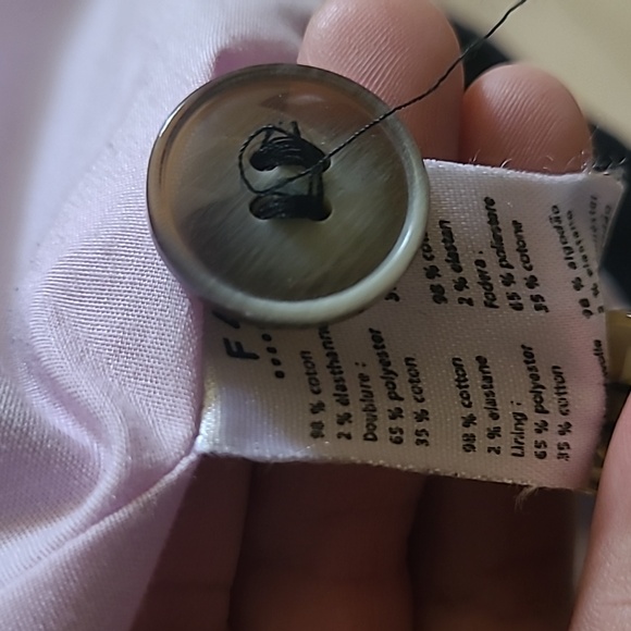 Vintage Lacoste Devanlay Women's Velvet Blazer, Dark Navy, Sz 42 / US 10 - Picture 6 of 8